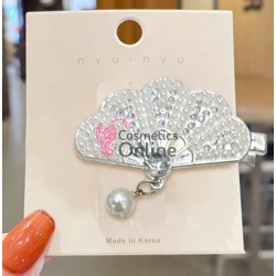 Clema pentru par metalica AGF061GG - Argintie